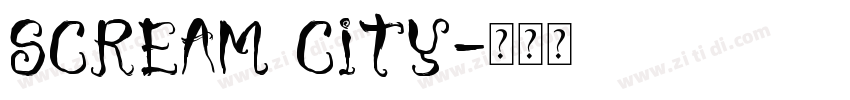 scream city字体转换